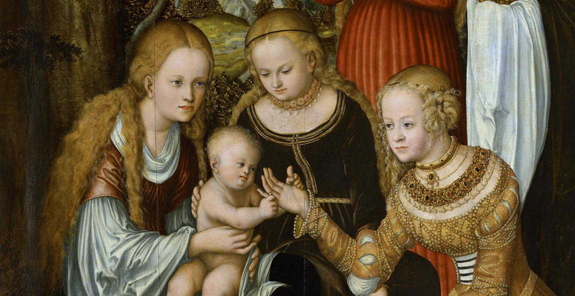 L. Cranach d.Ä.: Verlobung der Hl. Katharina, 1516