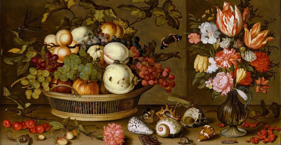 B. van der Ast: Stillleben mit Blumen und Früchten