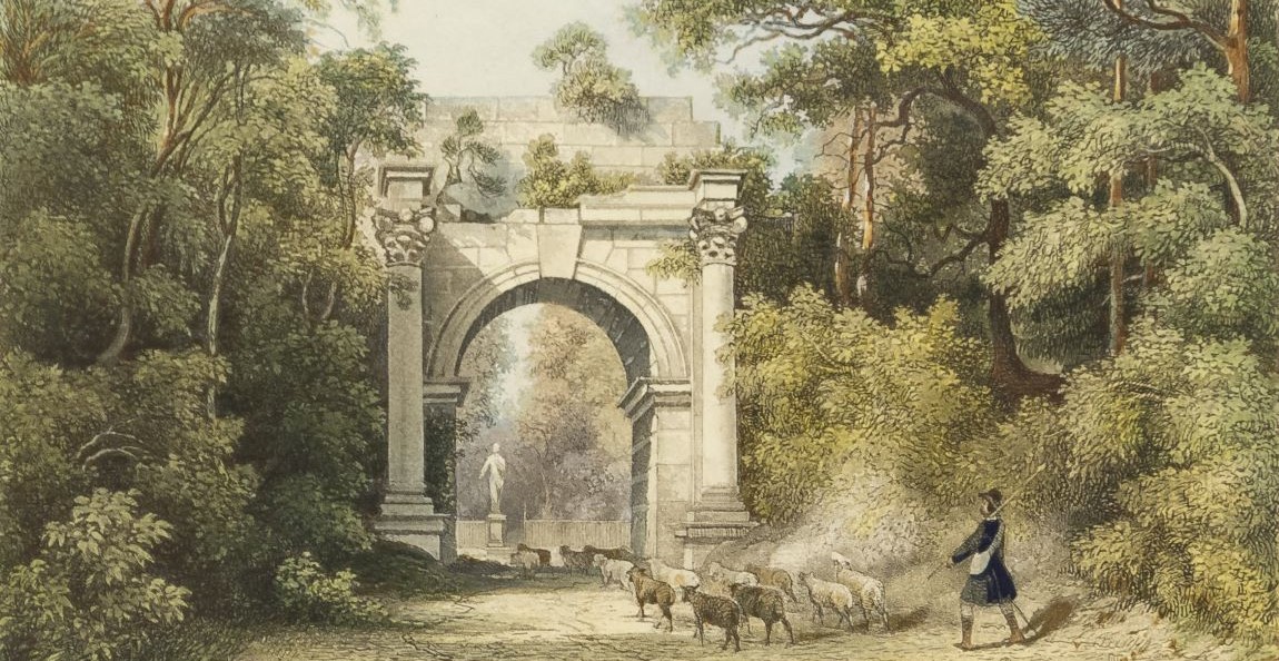 Römischer Bogen, um 1840